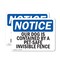 Signmission Our Dog Is Contained By A Pet-Safe Invisible Fence, 10 in W x Rectangle, Plastic OS-2PACK-NS-P-710-L-17064 - alternate 1